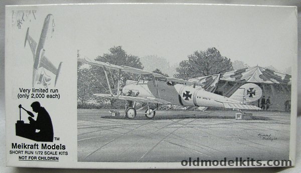Meikraft Models 1/72 Pfalz D-III / D-IIIa (DIII DIIIa) - With Decals for 10 Aircraft, 1708 plastic model kit